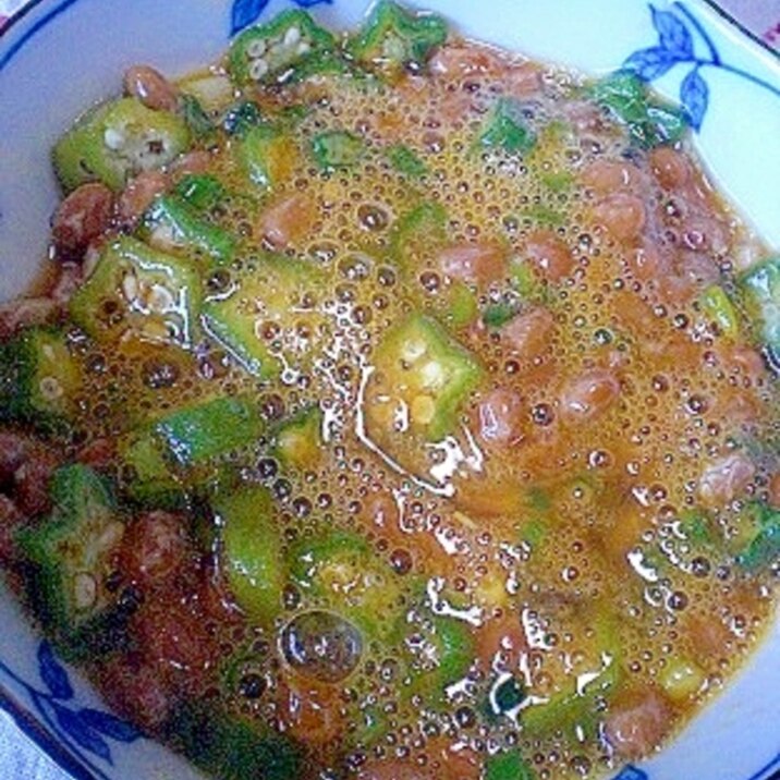 熱々ご飯に ネギ納豆 おくら卵 レシピ 作り方 By ひろりん1106 楽天レシピ 熱々ご飯に ネギ納豆 おくら卵 レシピ 作り方 By ひろりん1106 楽天レシピ